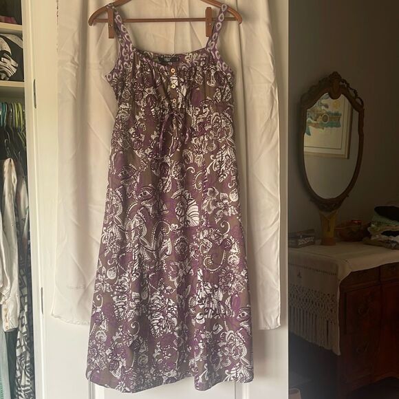 Great cotton sundress. Beautiful print. NWT so pretty! - Picture 1 of 7